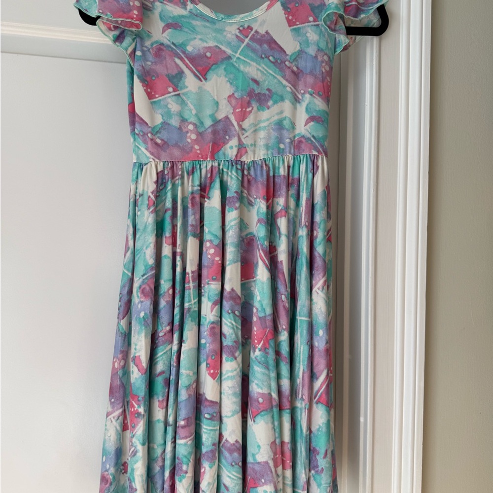 Dot Dot Smile Pastel Watercolor Kids Dress